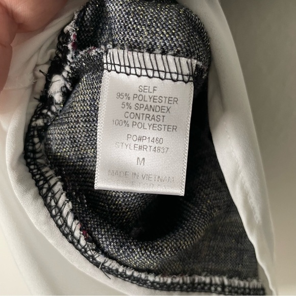 Misia woman’s faux 2 in one tweed blouse top M petter pan collar preppy feminine - Picture 9 of 13